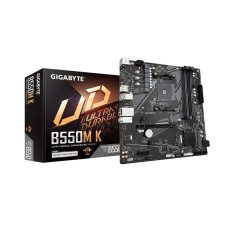 GIGABYTE B550M K AM4 AMD B550 Micro-ATX Motherboard with Dual M.2, SATA 6Gb/s, USB 3.2 Gen 1, Realtek GbE LAN, PCIe 4.0